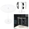 Round Acrylic Glasses Organizer Transparent Eyeglasses Rack Rotatable Display Stand for Sunglasses and Reading Glasses