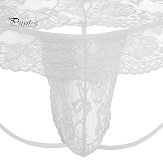 Chiloți bărbați scobit din dantelă Subțire cu talie joasă Jockstraps Husă Chiloți pentru bărbați Gay Bărbați Club de noapte Slip pentru bărbați pentru dormitor nuntă luna de miere