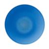 Coupe Plate, 24.5cm, Orridge, Microwave and Dishwasher Safe, Single Plate, Blue, Fine Porcelain (Premium White), 10-589J/94916