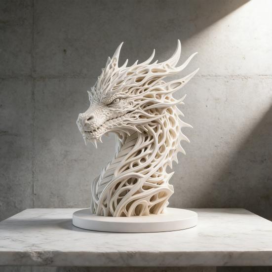 3D-gedruckte Fantasy-Drachenfigur Geschnitzte Drachenstatue Skulptur Heim Wohnzimmer Schlafzimmer Büro Dekoration Ornament