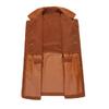 Winter mittellange samtverdickte Anzugkragen Reversible lose PU-Lederjacke für Damen