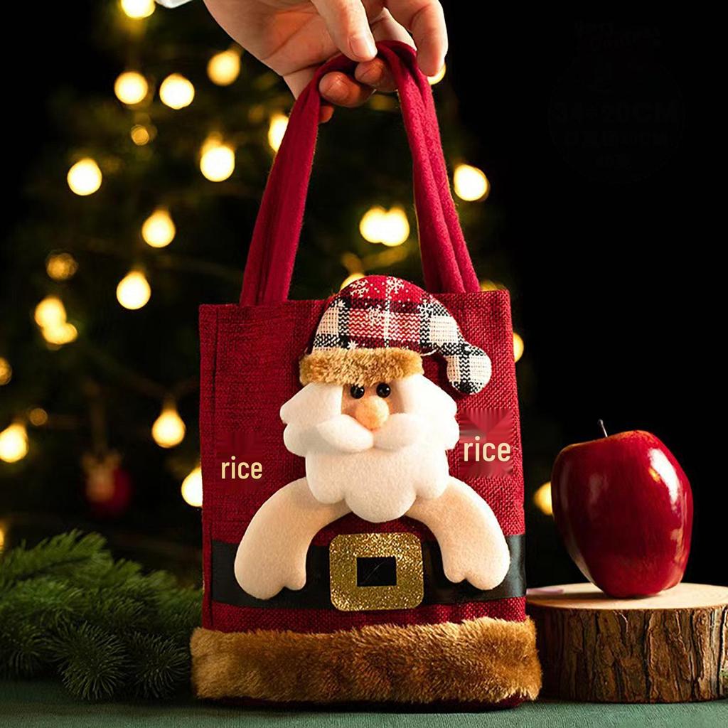 Mingguan Christmas Eve Candy Gift Tote Bags - Festive Decorations & Party Gifts