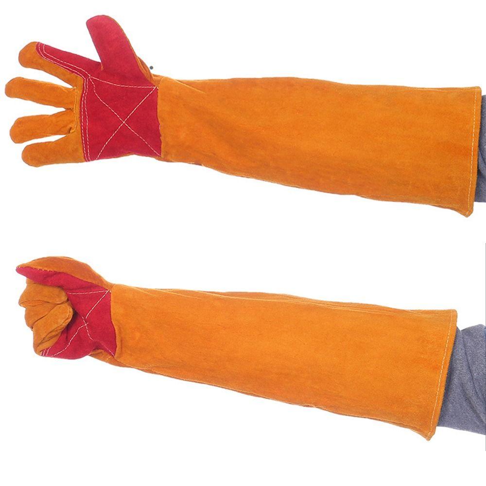 Flexible Outdoor Welding Gloves Comfortable Long Sleeves Barbecue Gloves  Outdoor Activities