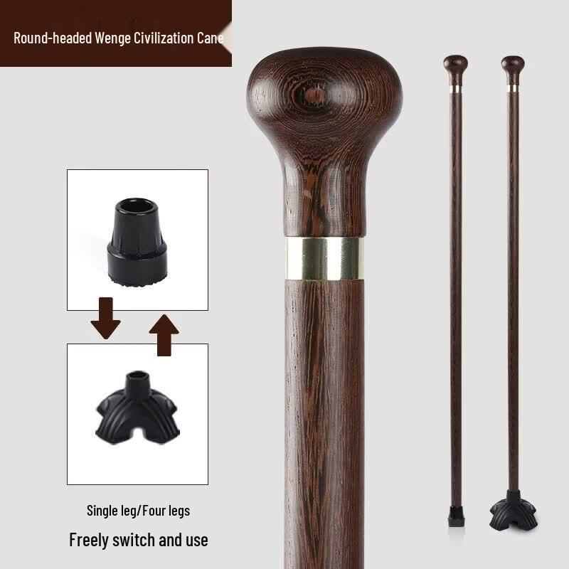 Rosewood Elderly Walking Cane