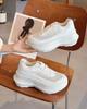 Star Lisa Has the Same Platform Shoes, Joint Spring and Autumn Lace-up Sports Shoes, Muffin Bottom Casual Little White Shoes.