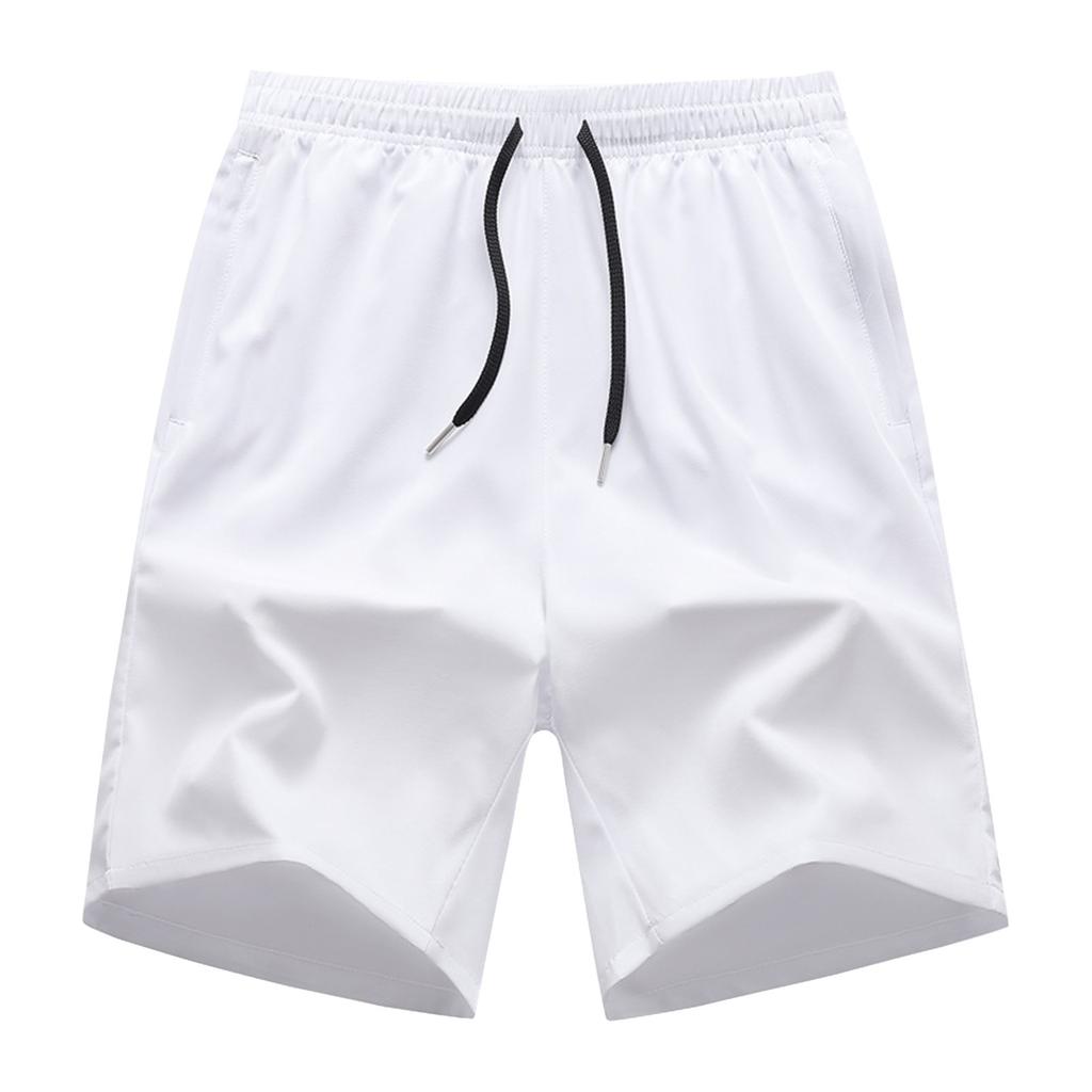 Summer New Men's Reflective Stripe Casual Shorts Youth Fashion Trend Outdoor Sports Straight Leg Pants