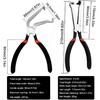 2Pcs Electrical Disconnect Pliers, Electrical Connector Pliers for Cars, Fuel Line Petrol Clip Pipe Plier, Automotive Hose Disconnect Tools for Push