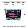 Cartoon Sardine Printed Makeup Bag Women Zipper Cosmetic Organizer Cloth Handbag Box Shape Portable Toiletry Case For Girls