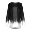 Women's Long Sleeved V-neck Color Casual Long Loose T-shirt Top