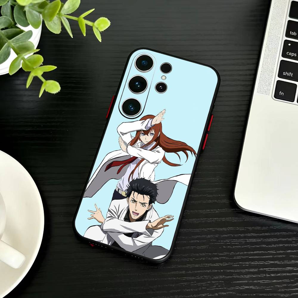 G-Rintaro V-Okabe STEINS GATE  Phone Case For Samsung S26,S25,S24,S23,S22,S21,S20,Plus,Fe,Lite,Others Black Cover