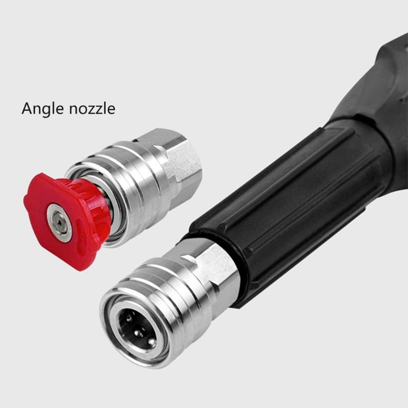 Stainless Steel Quick Connection Pressure Washer Couplers 1/4inch Female Fittings Accessories for Enhancing Performances