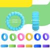 6/12/24/36pcs Sensory Toys Fidget Rings, Finger Anxiety Rings, Textured Sensory Rings Stress Toys, Fun Fidgets for Classroom Prize