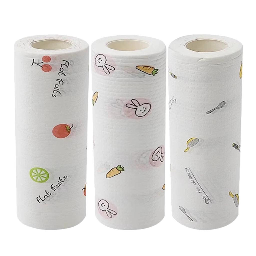 Lazy Rags Thickened Disposable Kitchen Towels: Large, Absorbent, Non-Stick, Lint-Free for Dry/Wet Use.