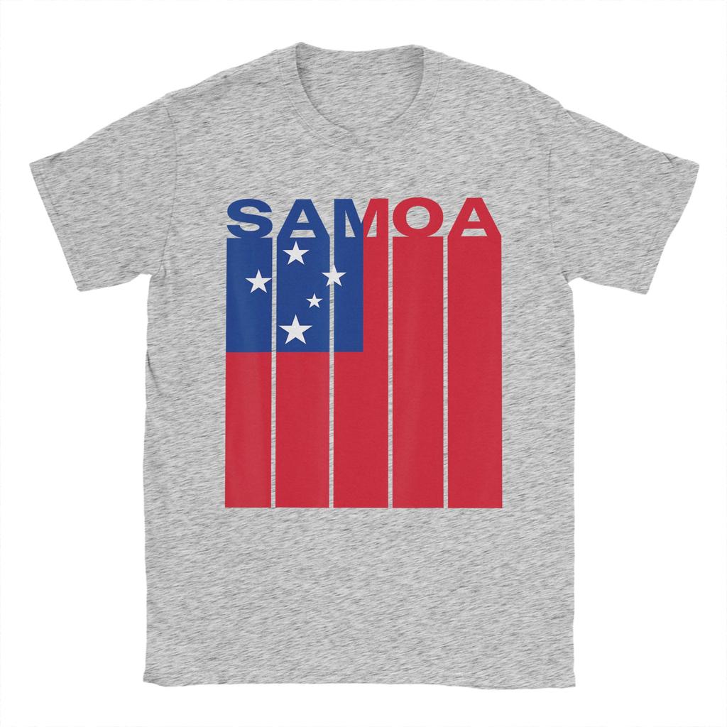Samoa Flag TShirt Beach Cotton TShirts For Unisex Hip Hop Casual Tee Shirt Short Sleeves YK Fun Top Tees