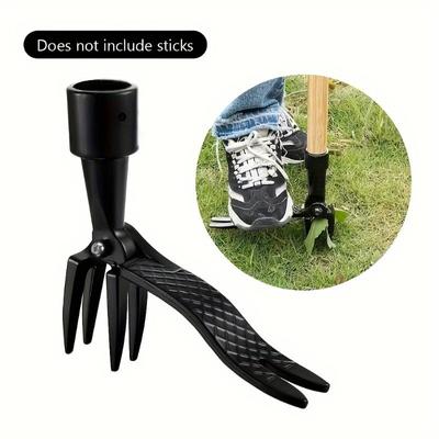 1 set, senza piegarsi, in piedi, tosaerba manuale a pedale, macchina per estirpare l'erba e radicare, macchina per diserbare e radicare il giardino