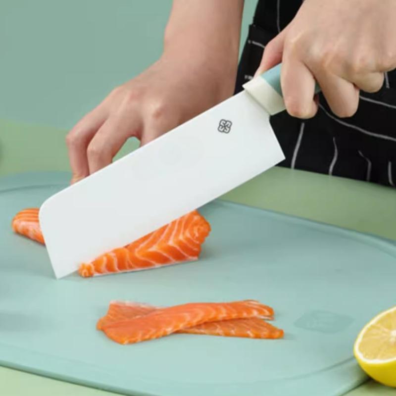 Ceramic Fruit Slicing Sushi Knife Fruit Knife for Kitchen Chef Knife with Sheath Utility Slicing Cooking Tool for Vegetable Rustproof Zirconig
