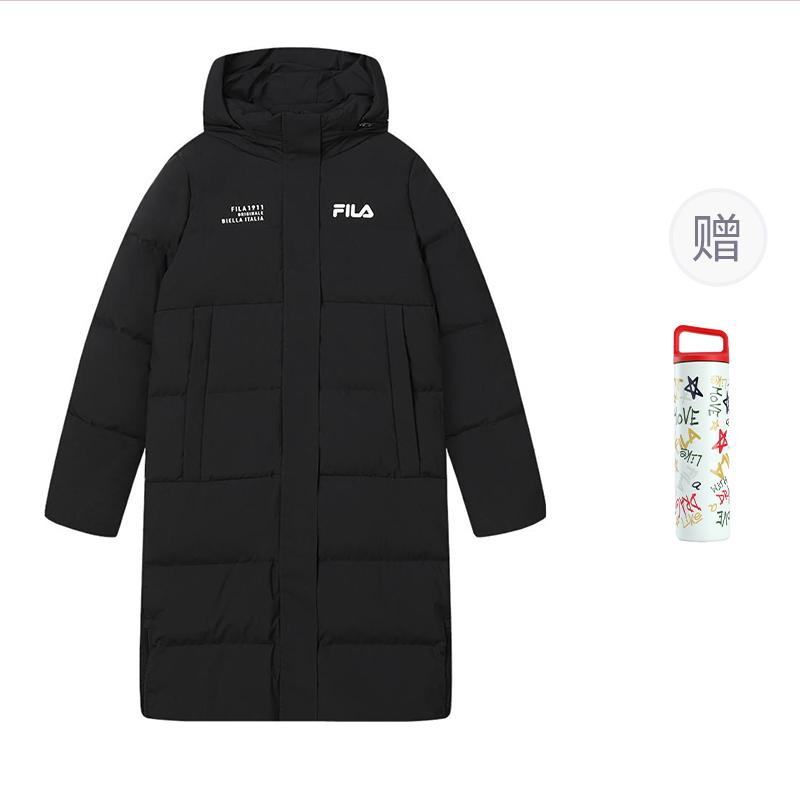 FILA Down Jacket Women's Jet Black (Unisex) Down Jackets F11W349910F BK