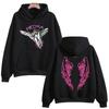 ADELA PRIMA Moletom com Capuz Estampa ADÉLA Y2K Grunge Punk Streetwear Moletom com Capuz Unissex Manga Longa Casual Pulôveres Góticos