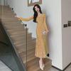 Women's V-Neck Long-Sleeve Sequin Fishtail Dress (2024 Autumn/Winter Collection)