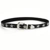 Minimalist Diamond Inlaid Belt Star Element Fashion Versatile High Grade Wide Belt For Men And Women Decoration