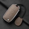 Metal And Leather 3 Button Car Key Case Cove For Vw Volkswagen Beetle Caddy Eos Golf Jetta Polo Scirocco Tiguan Touran Up
