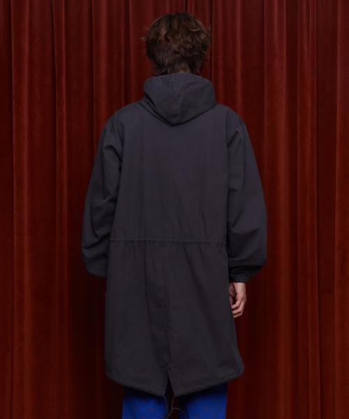 UNALLOYED Washed Pocket Fishtail Parka / Charcoal