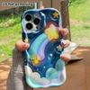 Phone Case: 2D Flat Design Suitable for iPhone 18 17 16 15 14 13 Pro Protective Case, Dreamy Meteor Night Sky, Perfect Christmas and Halloween Holiday