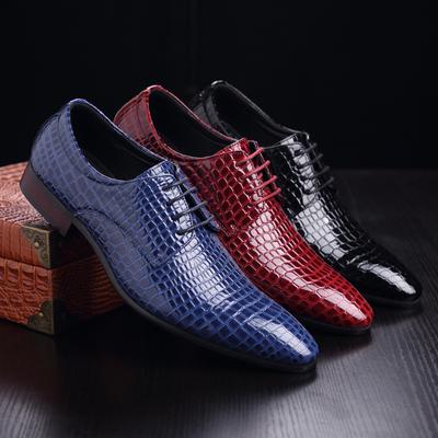Fashion Snake Pattern Men Dress Shoes 2024 New Fashion Formal Shoes Man Wedding Party Style Comfy Classic Design High Quality Men Shoes