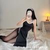 Sexy os Trim Women's Clothing Abstinence Erotic Lingerie Pure Desire Uniform Pajamas High Split Cheongsam Cosplay Woman