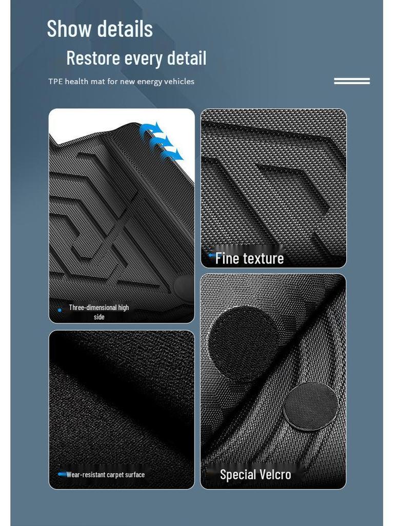 Dedicated TPE Floor and Trunk Mats for 2024-2026 Leapmotor C16, Wear-Resistant and Vehicle-Specific.