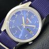 5 AUTOMATIC 7019A VINTAGE JAPAN MENS ARABIC BLUE DIAL WATCH A701457-5 R206b-a701457