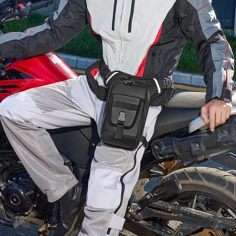 Utomhustaktisk Väska Multifunktionell Ridning Motorcykel Midjeväska Herr Sport Lättvikt Vattenavvisande Axelväska