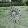 1ks Magical Kinetic Metal Windmill Spinner Jedinečné větrem poháněné lapače Kreativní terasa Zahrada Trávník Venkovní dekorace na nádvoří