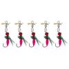 5Pcs Bionic Fishing Baits with Sharp Hook Compact Design Portable Rotatable Saltwater Freshwater Swimbaits Fly Fishing Lures