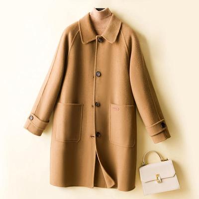Women Wool Coat 100% Wool Autumn Woolen Overcoat Winter Wool Long Jacket Female Cashmere Coats