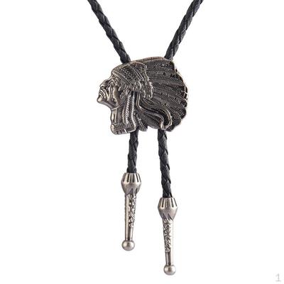 Rodeo Indian Bolo Tie Western Cowboy Bronze 1, As Described