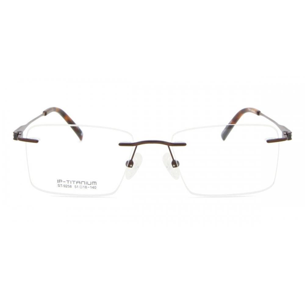 

Прямоугольные очки без оправы коричневые коллекция Smartbuy Hilaire St 9258 C210 модные унисекс Brown/51