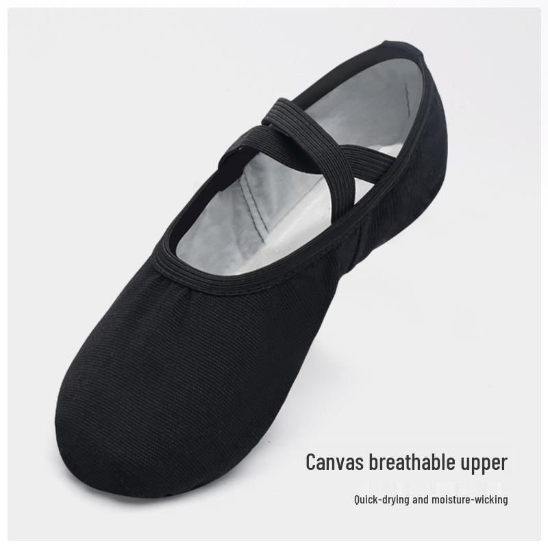 Czarne buty do tańca z miękką podeszwą dla chłopców i mężczyzn - styl kocia łapka