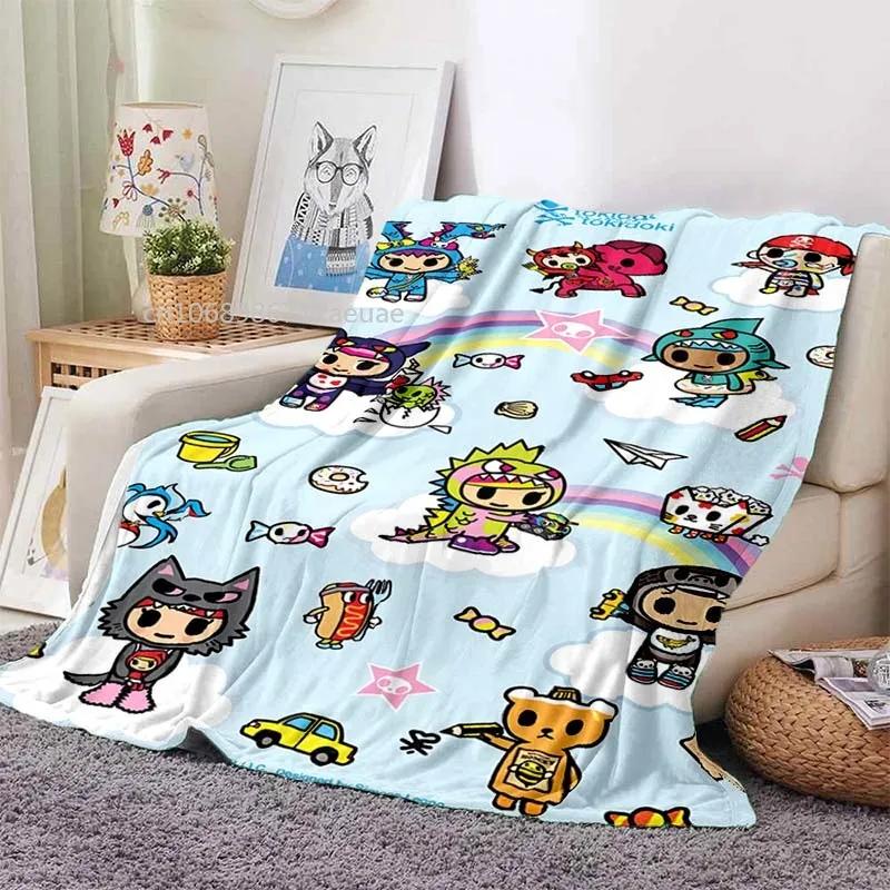 Japanese Style Tokidoki Blanket Anime Fantastic Print Flannel Blankets for Beds Sofas Warm Bed Soft Blanket