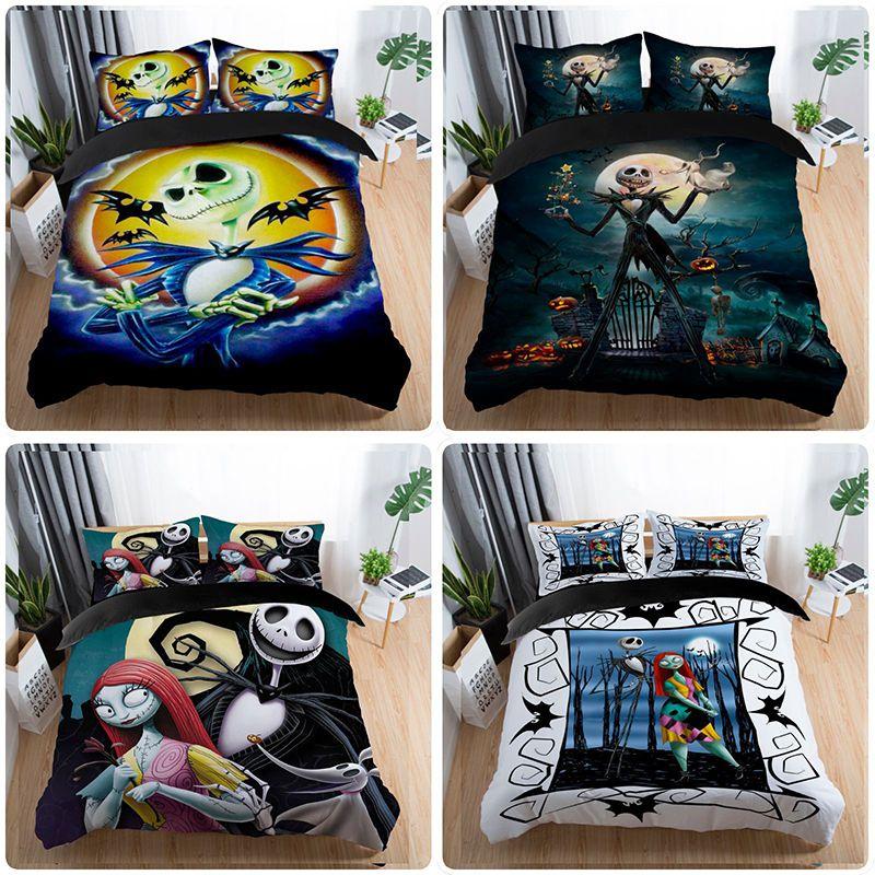Custom Digital Print 90gsm Nordic Style Three Piece Bedding Set With Pillow Cases And Duvet Cover