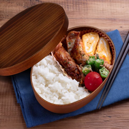 Amosfun Wooden Bento Box, 800ml, Japanese Style, Large Capacity, Stylish Lunch Box with Sushi Case and Removable Dividers, Suitable for Men and Women,