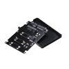 mSATA to SATA Enclosure mSATA to 2.5 SATA Adapter SSD Hard Drive Converter to SATA 3.0 Card with Case (Not Inclube Hard
