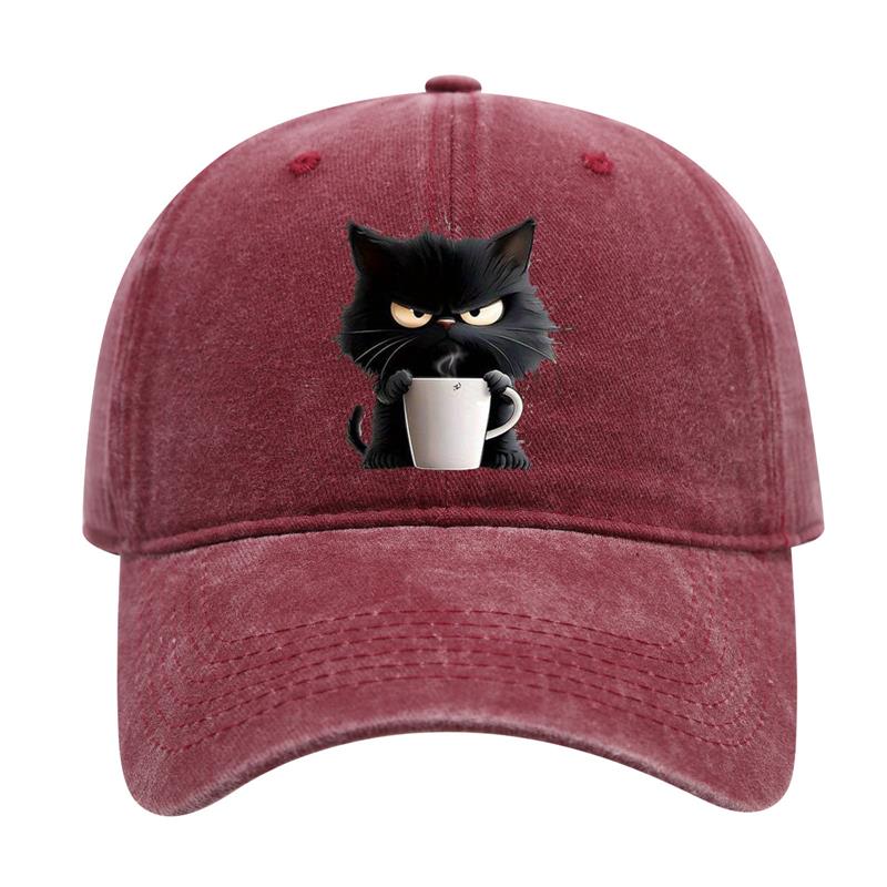 Feral but Fashionable - Cat Hat Edition, Grumpy Cat Coffee Cap