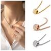 European & American Fashion Titanium Steel Gold Necklace: Simple, Luxurious Design