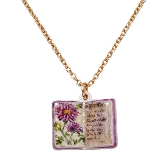 Flower Pendant Necklace Copper 17 Mm 1 Pc