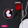 1/2Pcs Velvet Flocked Ring Box with Rose Heart Strawberry Design, Elegant Jewelry Case for Valentine, Christmas & Wedding Gifts