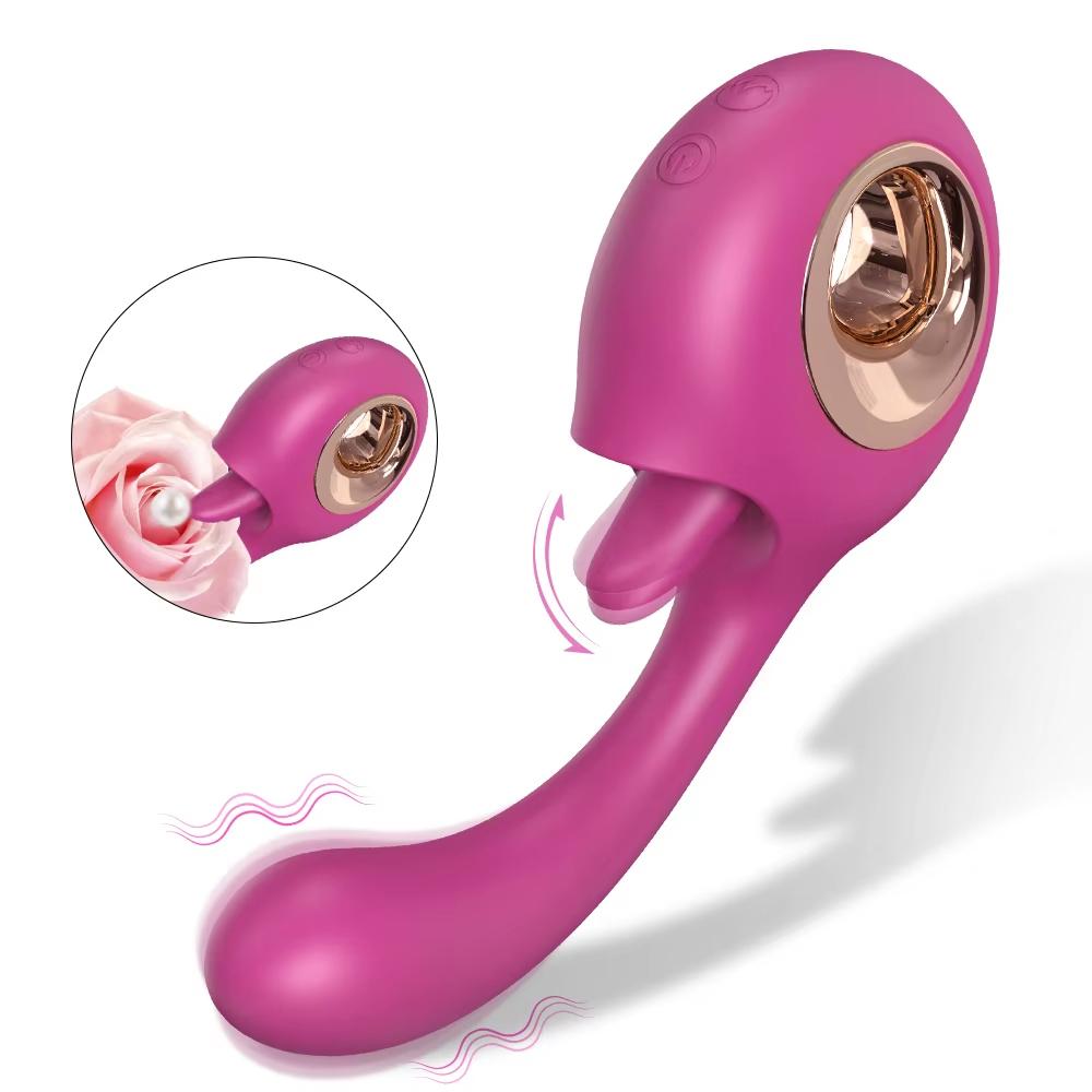 2025 Женский G-spot Slap 2-в-1 Язычковый вибратор 9 частот Вибратор для куннилингуса Игрушки для взрослых Эротические секс-продукты Секс-машина Игрушка для взрослых