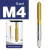 Baiste Titanium Spiral Taps Set: Cobalt-Plated M3-M12