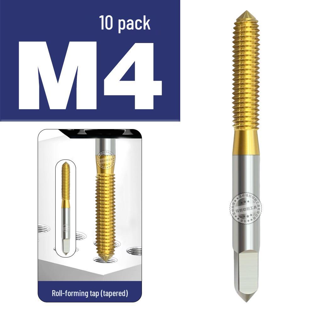Baiste Titanium Spiral Taps Set: Cobalt-Plated M3-M12