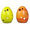 Ceramic Egg with a Bunny Lantern, Orange, 10x7 Cm